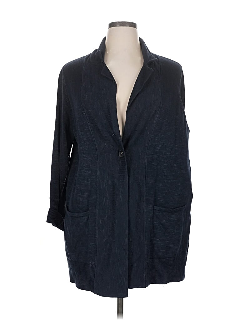 Pre-owned Jjill Cardigan Sweater In Blue