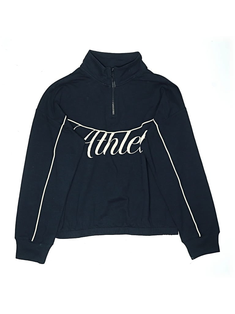 Pre-owned Athleta Girl Kids' Pullover Sweater In Blue