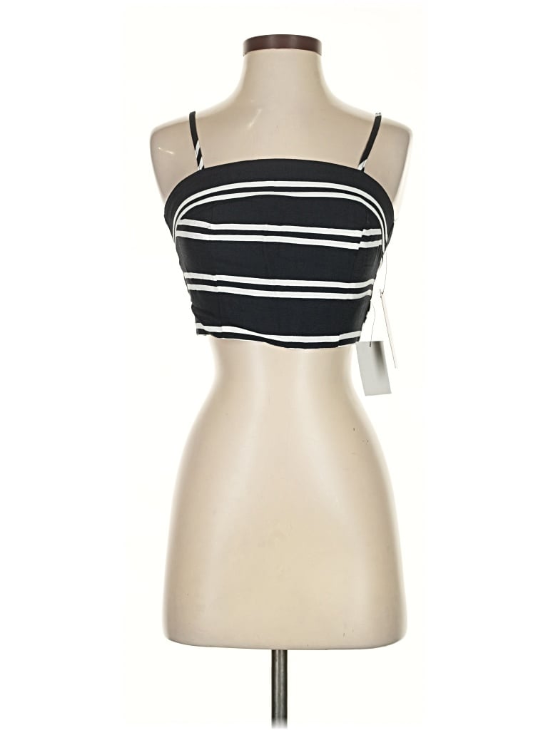 Pre-owned Lulus Sleeveless Top Black Strapless Neckline Tops