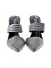 Nine West Houndstooth Silver Black Sandals Size 8 1/2 - photo 2