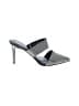 Nine West Houndstooth Silver Black Sandals Size 8 1/2 - photo 1