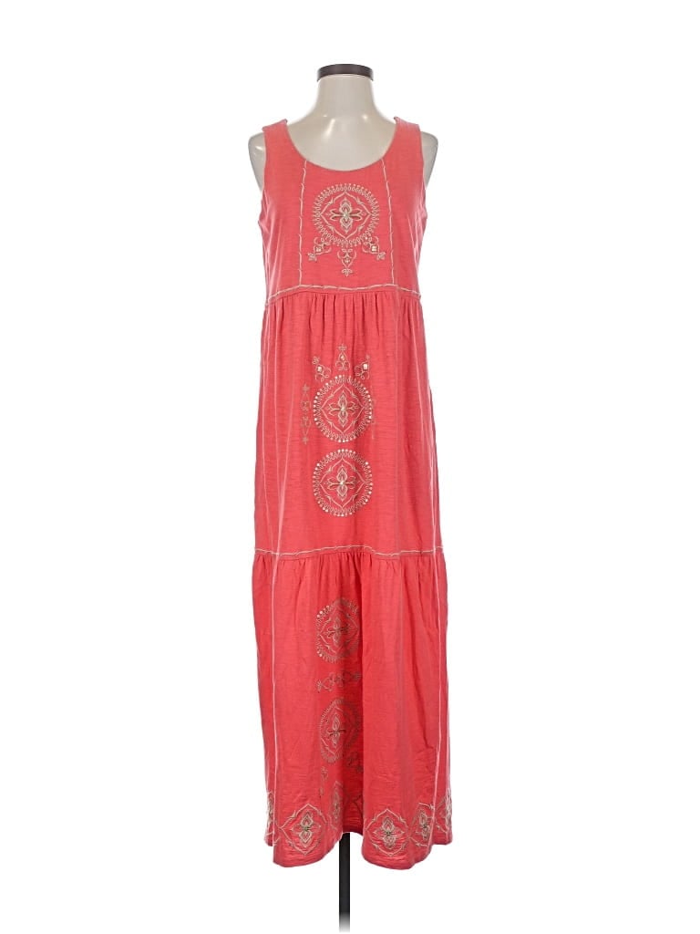 Pre-owned Jjill Casual Dress In Red