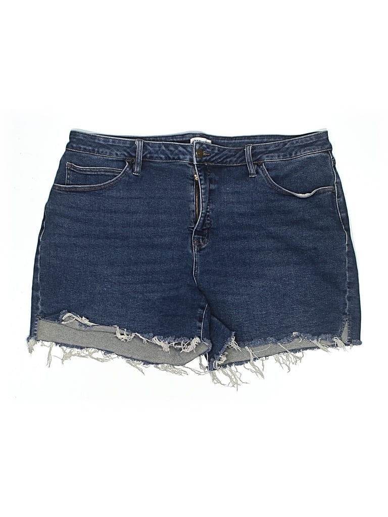 Pre-owned Ava & Viv Denim Shorts In Blue