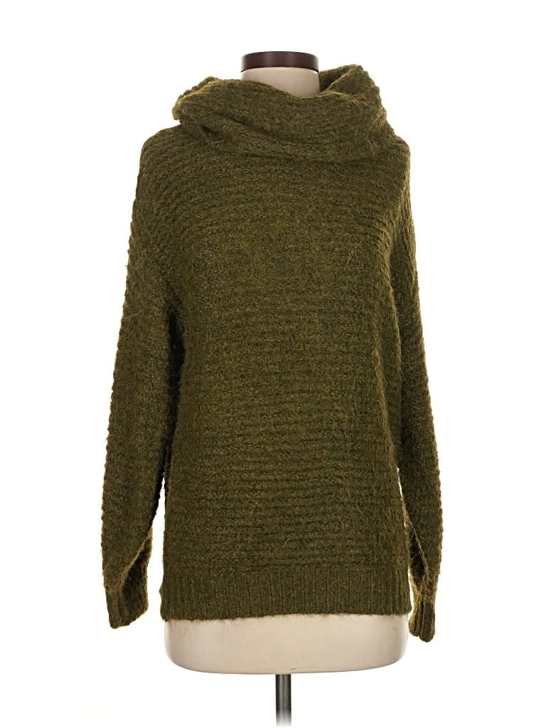 Pre-owned Molly Bracken Turtleneck Sweater In Green