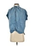 Madewell 100% Cotton Blue Sleeveless Button-Down Shirt Size XS - photo 1