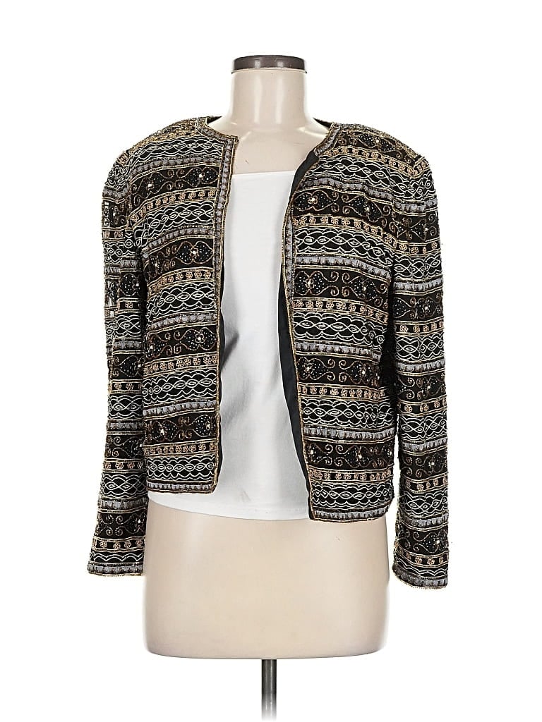 Pre-owned Adrianna Papell Jacket In Gold