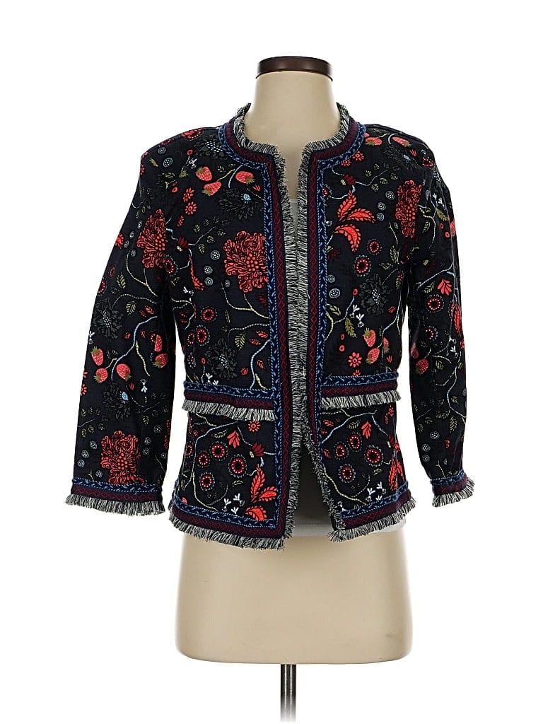 Pre-owned Ann Taylor Loft Jacket In Blue