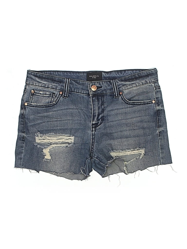 Pre-owned Celebrity Pink Denim Shorts In Blue