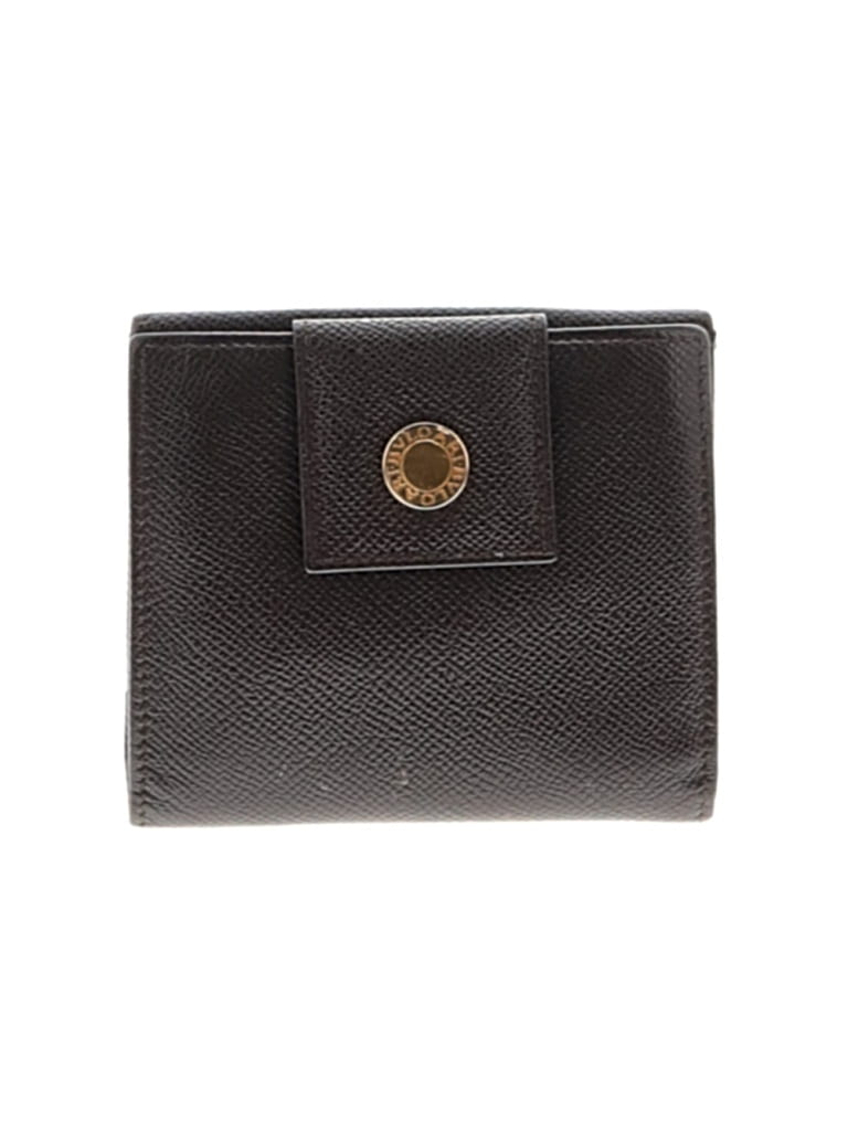 Pre-owned Bvlgari Leather Wallet In Brown