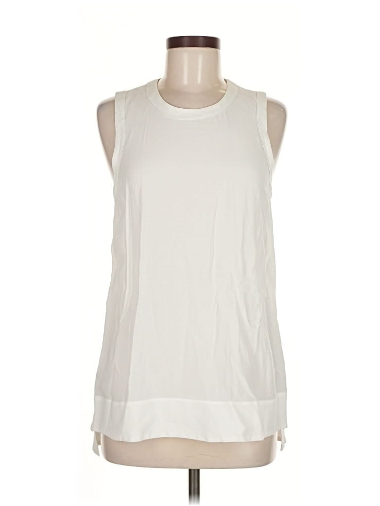 Pre-owned Helmut Lang Sleeveless Blouse In White