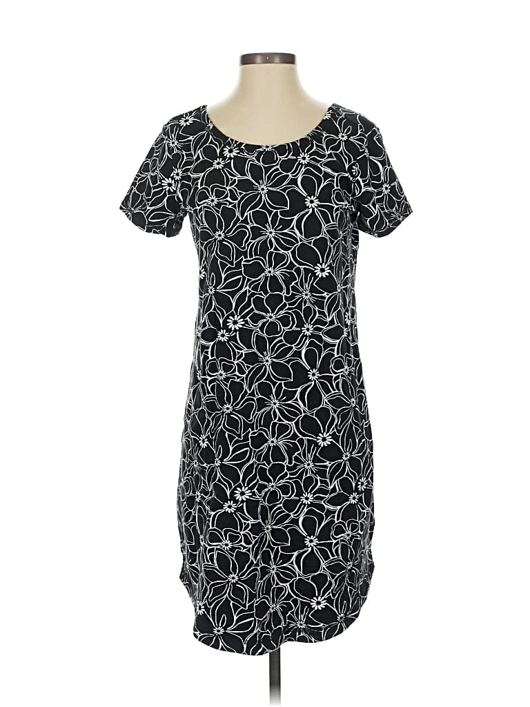 Pre-owned T By Talbots Casual Dress In Black