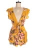 Minkpink 100% Viscose Floral Yellow Romper Size M - photo 1