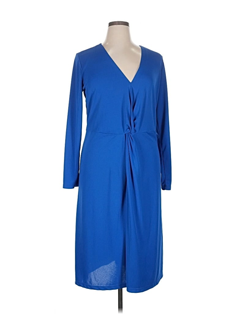 Pre-owned Eloquii Casual Dress In Blue