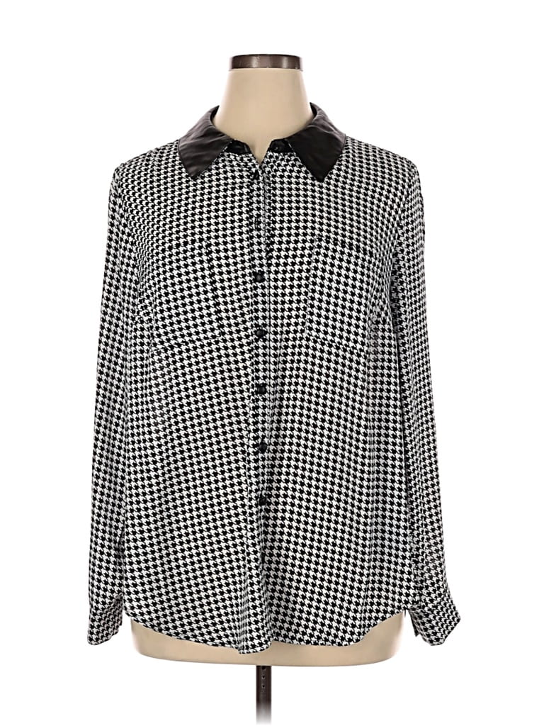 Pre-owned Torrid Long Sleeve Blouse In Silver