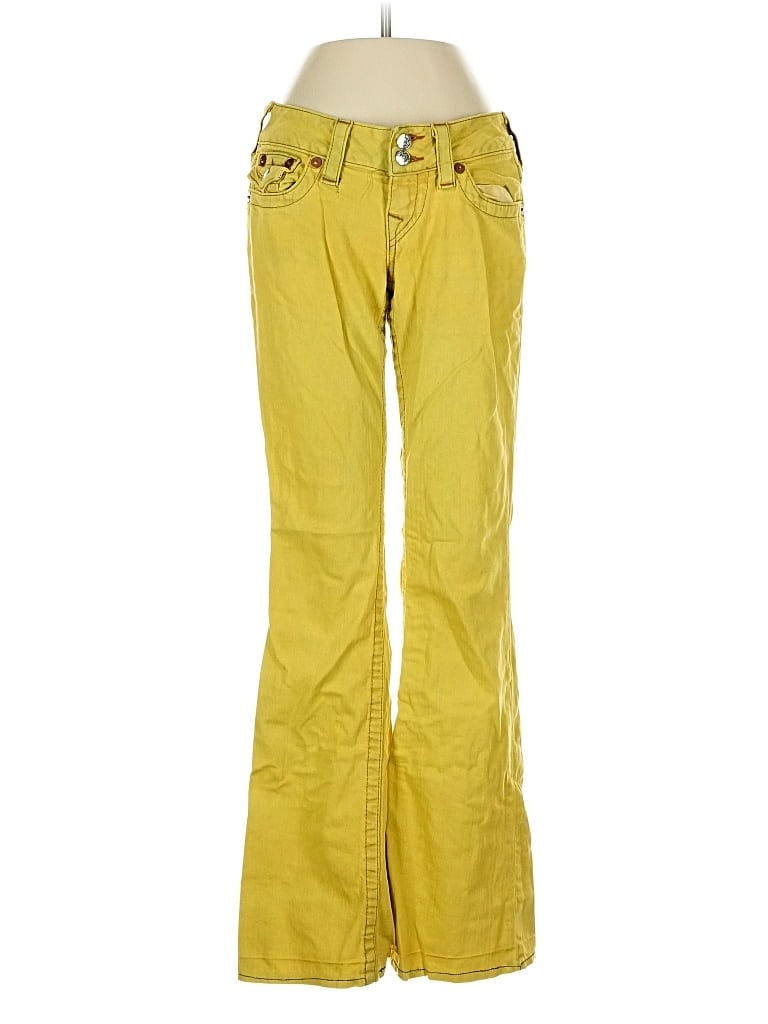Pre-owned True Religion Jeans In Yellow