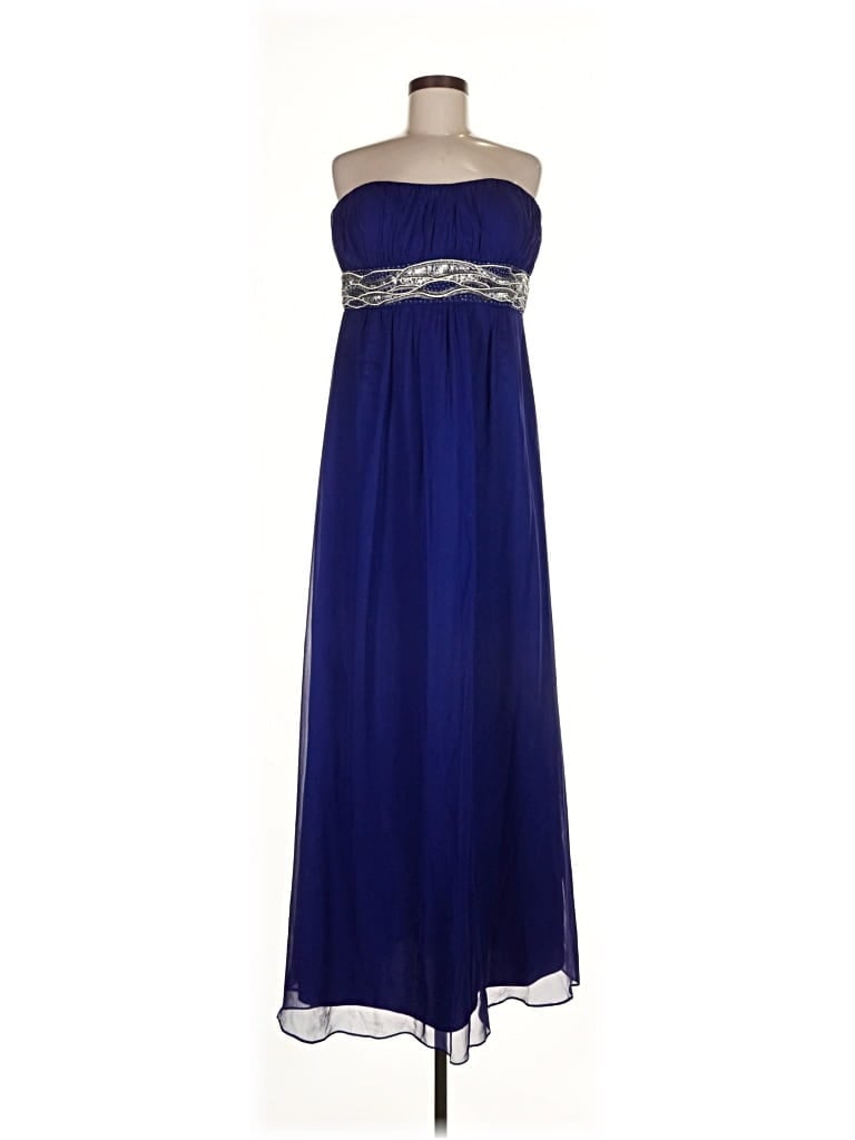 Pre-owned Js Boutique Cocktail Dress In Blue