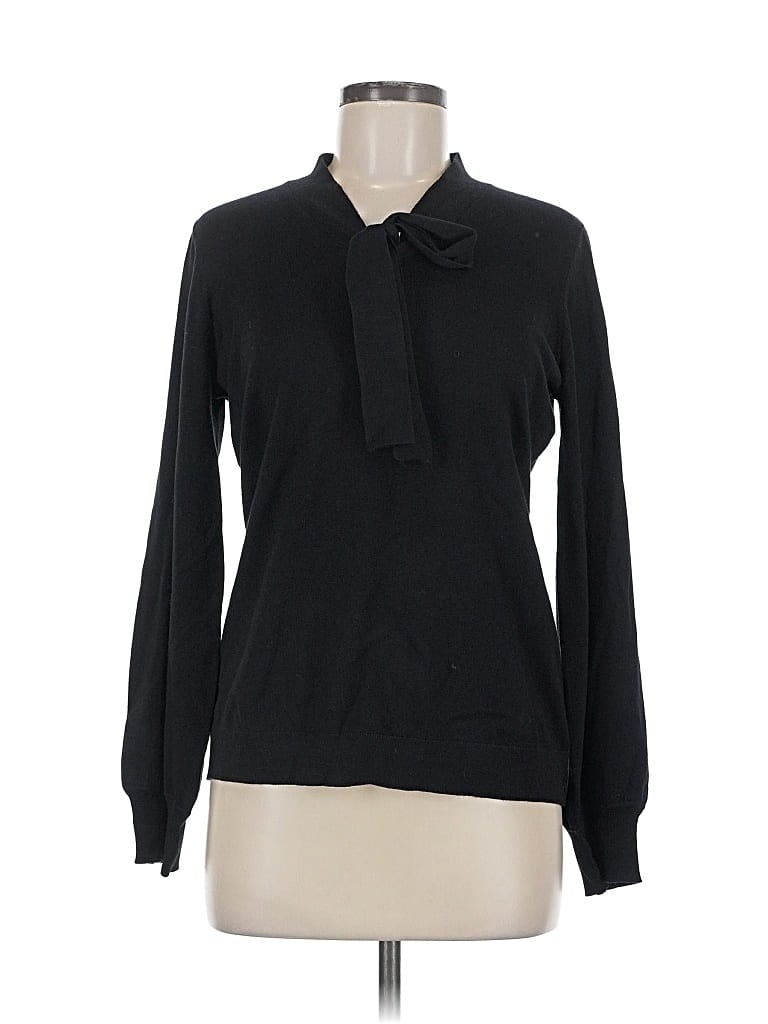 Pre-owned Adrianna Papell Pullover Sweater In Black