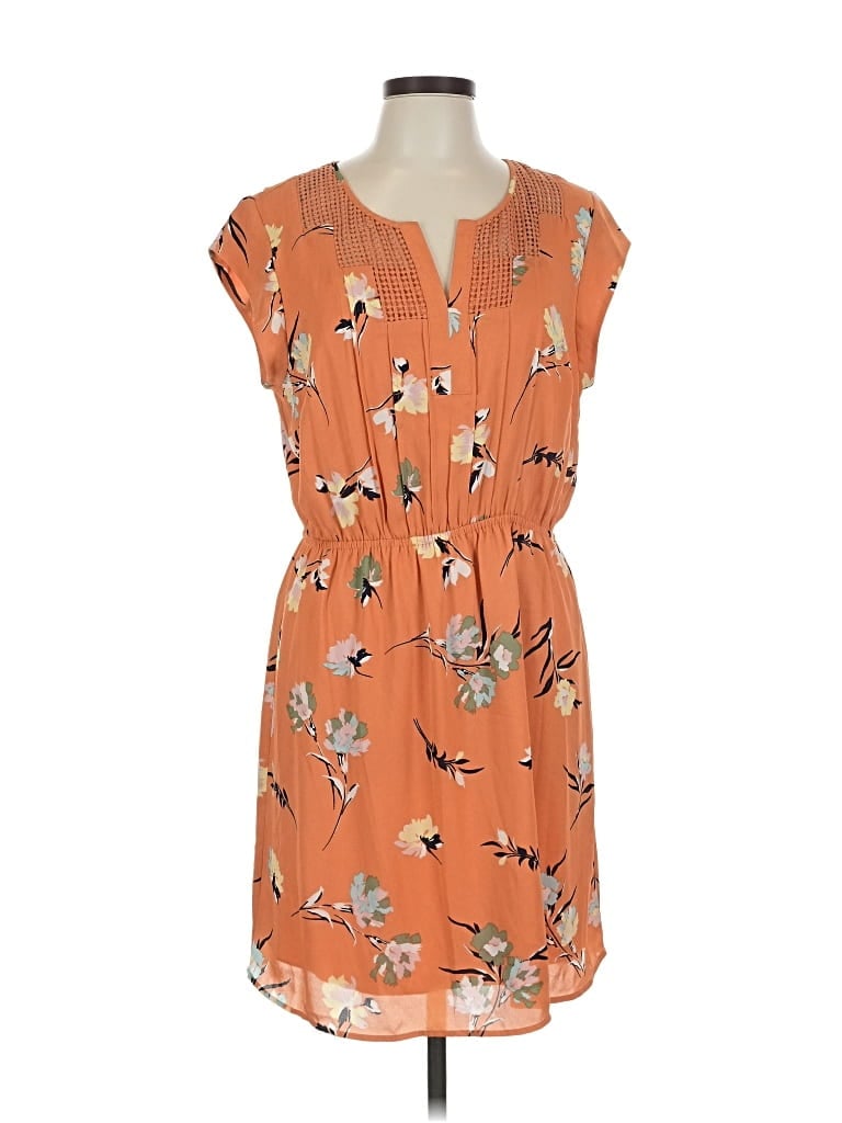 Pre-owned Daniel Rainn Casual Dress In Orange