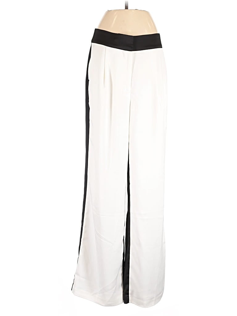 Pre-owned Nicole Williams English X Bar Iii Dress Pants In White