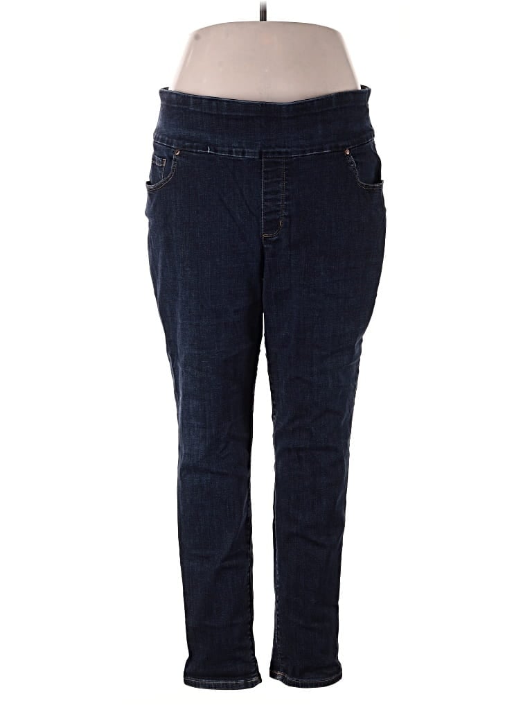 Pre-owned Lee Jeggings In Blue