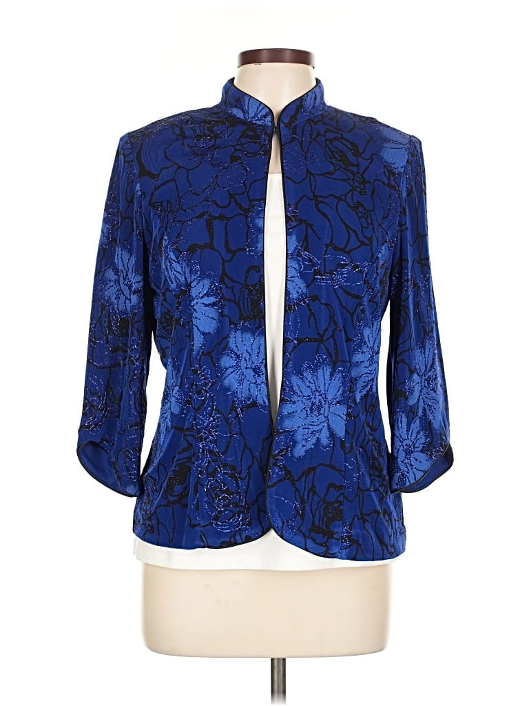 Pre-owned Alex Evenings Blazer Jacket In Blue