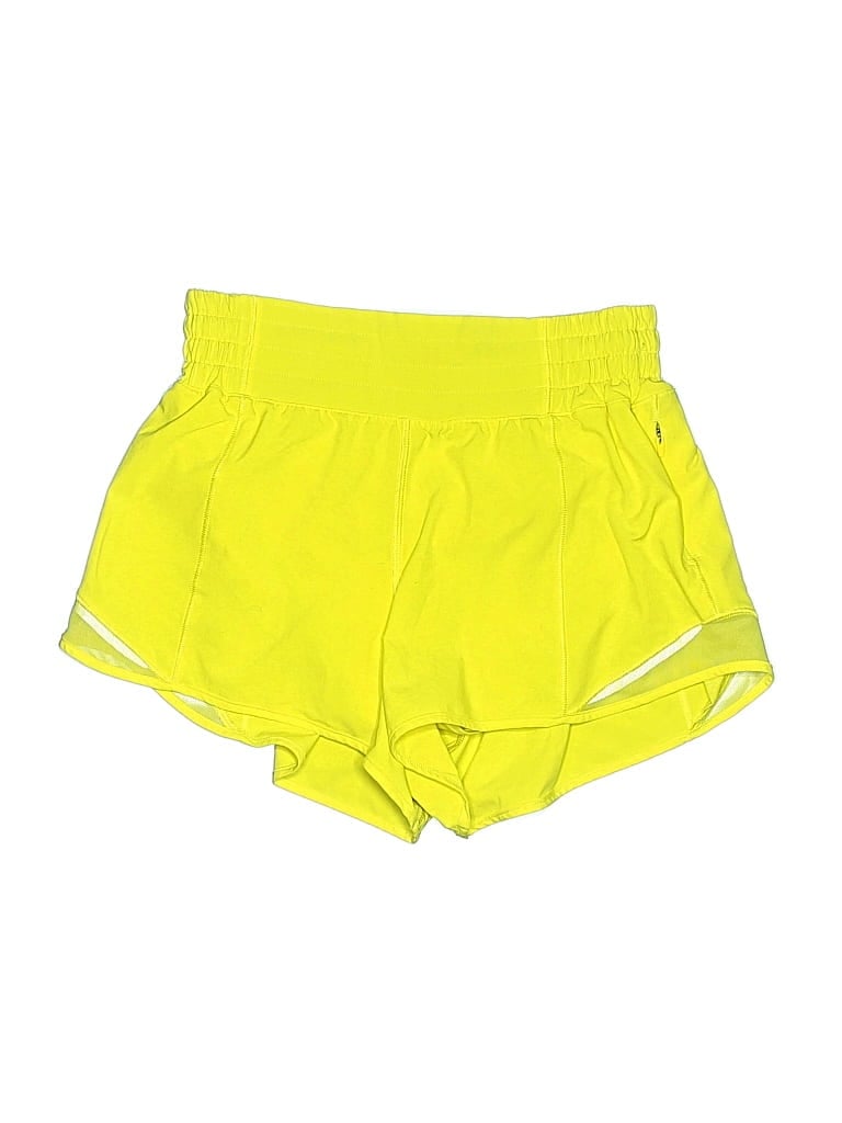 Pre-owned Lululemon Athletica Athletic Shorts In Yellow