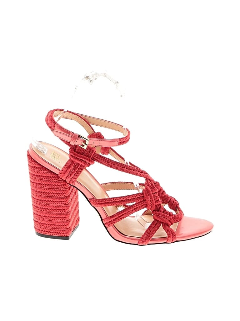 Pre-owned Cabi Sandals In Red