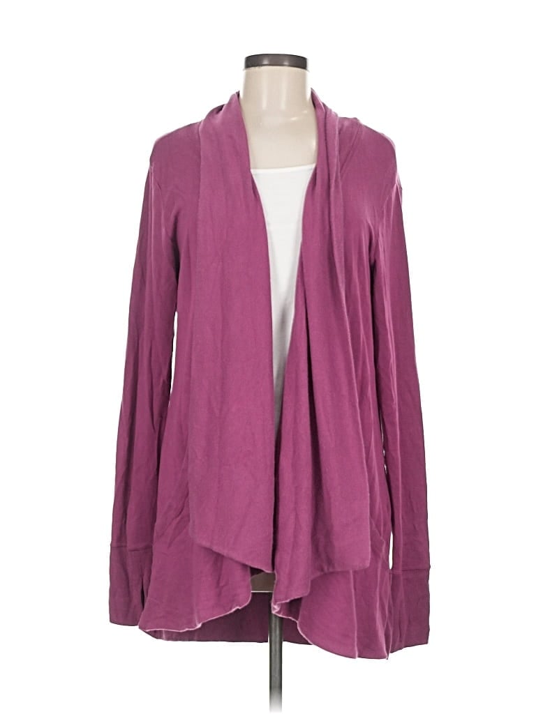 Pre-owned Athleta Cardigan Sweater In Purple