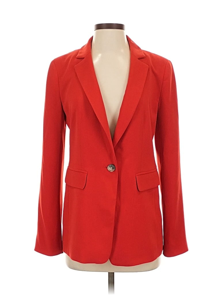 Pre-owned Ann Taylor Loft Blazer Jacket In Red