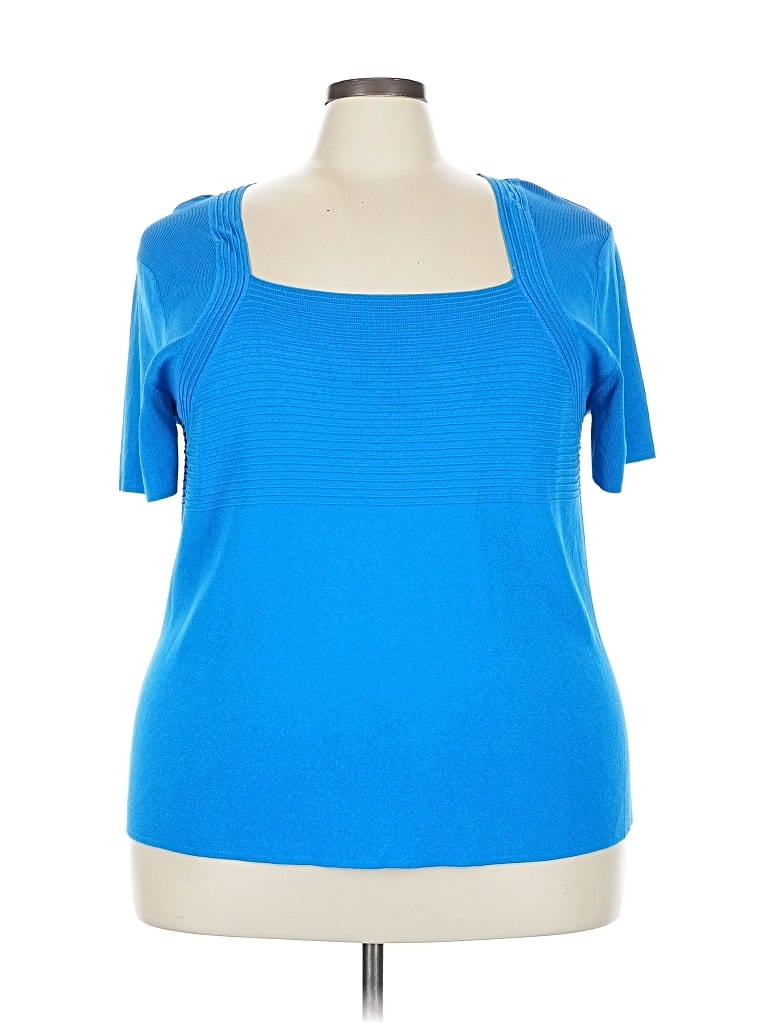 Pre-owned Cable & Gauge Cardigan Sweater In Blue