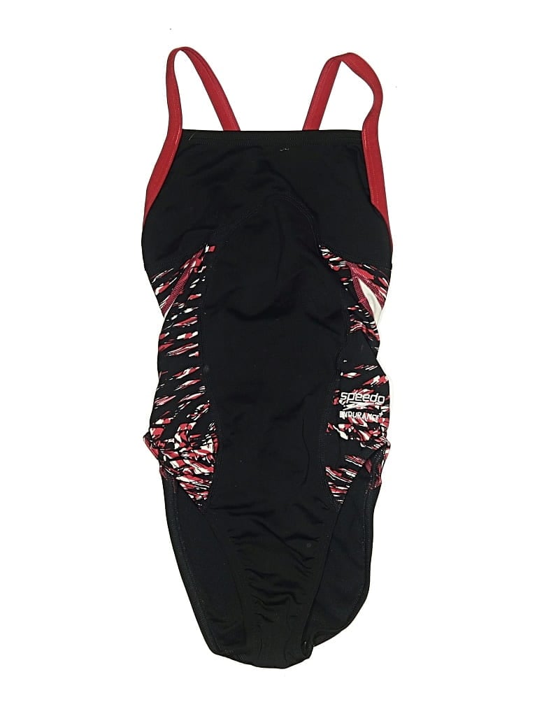 Pre-owned Speedo Kids' One Piece Swimsuit In Black