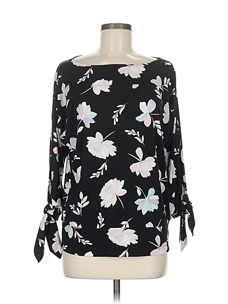 Pre-owned The Limited Long Sleeve Blouse In Black