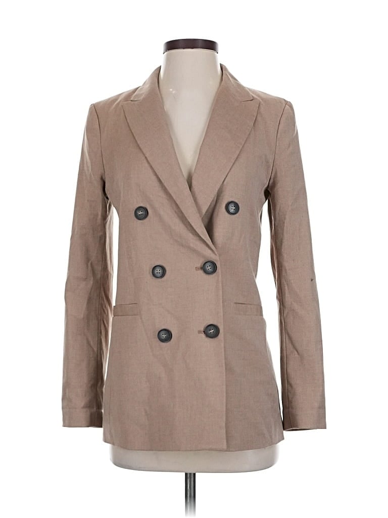 Pre-owned H&m Blazer Jacket In Brown