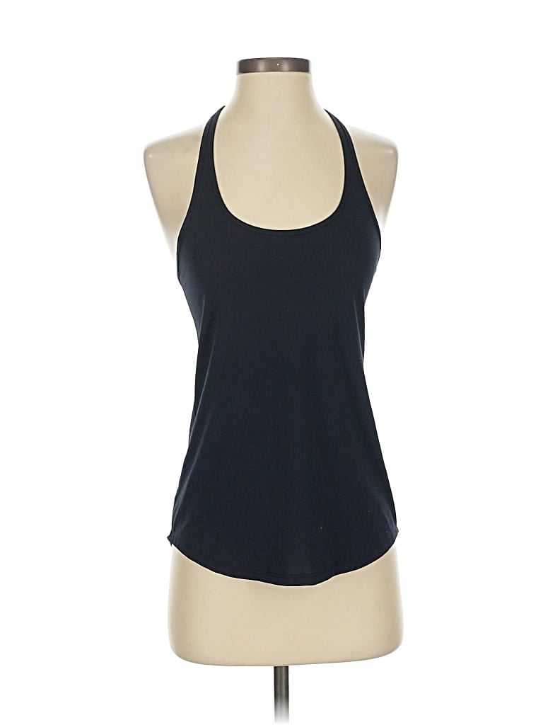 Pre-owned Lululemon Athletica Tank Top Blue Halter Neckline Tops