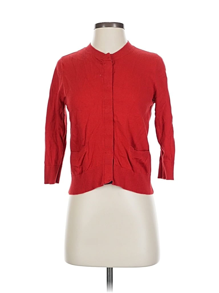 Pre-owned Moth Cardigan Sweater In Red