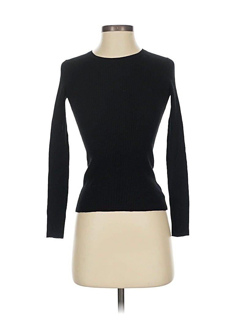 Pre-owned Theory Wool Pullover Sweater In Black