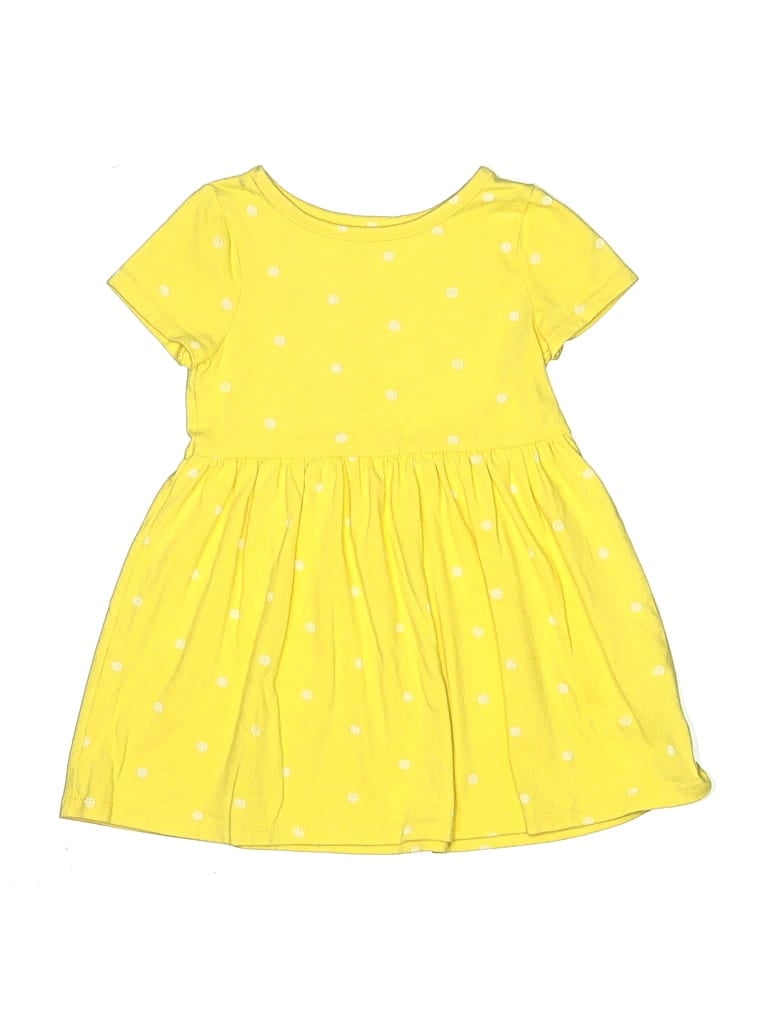 Pre-owned Cat & Jack Kids' Dress In Yellow