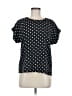 Assorted Brands Polka Dots Black Short Sleeve Blouse Size M - photo 1
