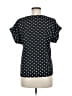 Assorted Brands Polka Dots Black Short Sleeve Blouse Size M - photo 2