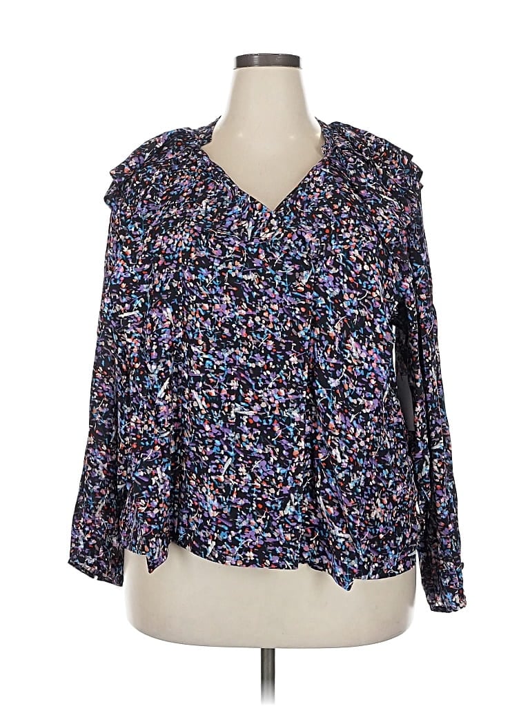 Pre-owned Joie 3/4 Sleeve Blouse In Blue