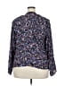 Joie 100% Viscose Blue Purple 3/4 Sleeve Blouse Size 2X - photo 2