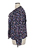 Joie 100% Viscose Blue Purple 3/4 Sleeve Blouse Size 2X - photo 5