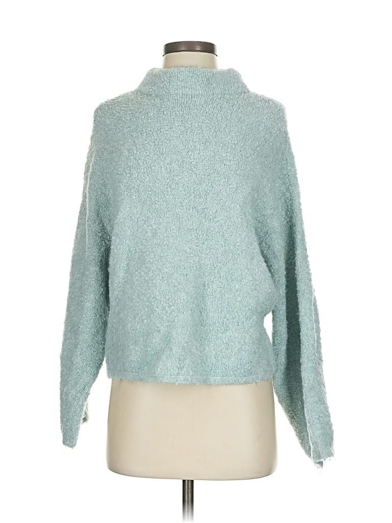 Pre-owned Abercrombie & Fitch Turtleneck Sweater In Blue