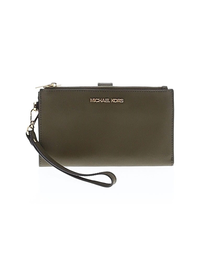 Pre-owned Michael Michael Kors Wristlet In Green