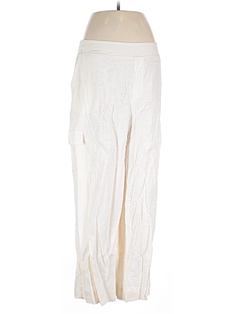 Pre-owned Jessica Simpson Linen Pants In White