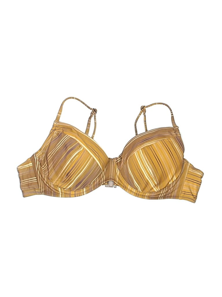 Pre-owned Blackbough Swimsuit Top Gold Swimwear