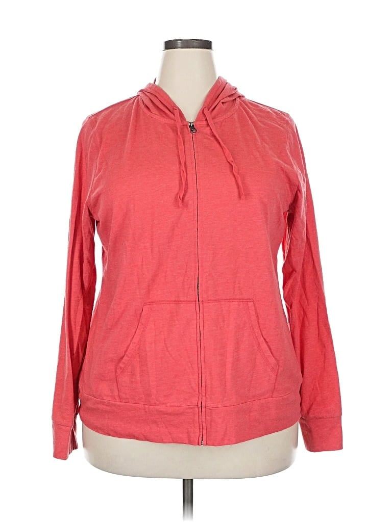 Pre-owned Sonoma Goods For Life Zip Up Hoodie In Red