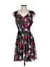 Guess 100% Polyester Hearts Gray Cocktail Dress Size S - photo 1