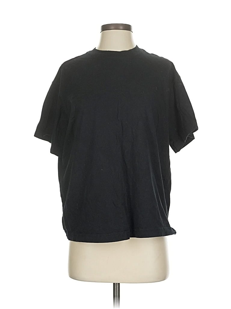 Pre-owned Divided By H&m Short Sleeve T-shirt In Black