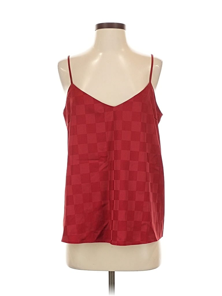 Pre-owned Show Me Your Mumu Sleeveless Top Red Square Neckline Tops